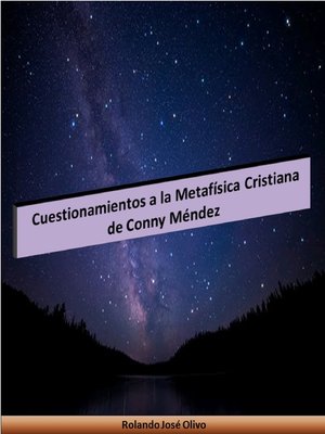 cover image of Cuestionamientos a la Metafísica Cristiana de Conny Méndez